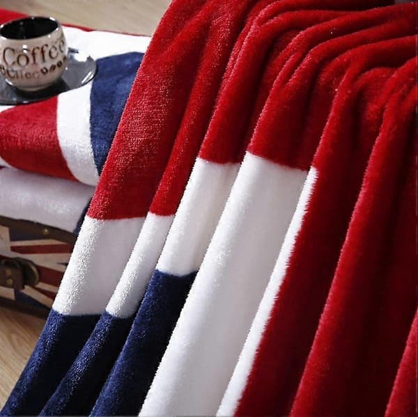 Flanellteppe Mikrofiberteppe Varmt Sengeteppe USA-flagg Fleece