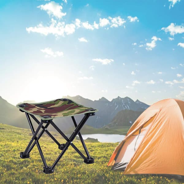 Mini Pall (29x29x26cm) Campingstol Sits Fällbar Bärbar