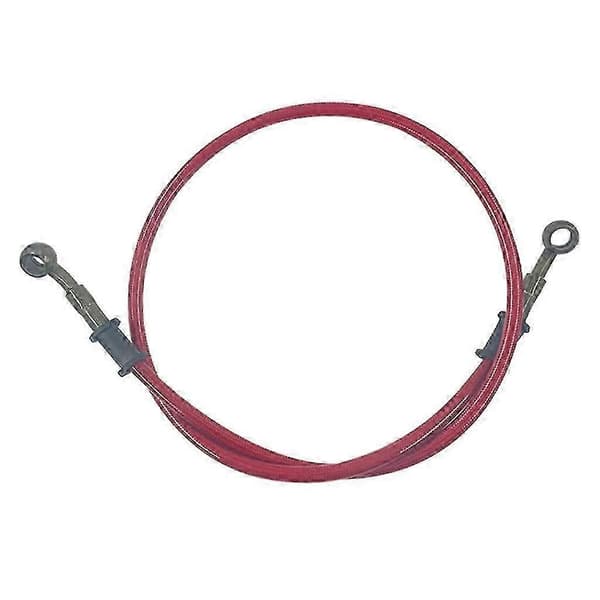 Motorcykel bromsslang 60/90/120cm Universal kopplingsoljerör Motocross flätad -QH Red 90cm