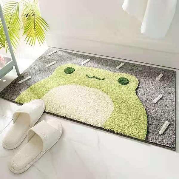 1 pc 40x60 cm bath mat, absorbent non-slip soft and skin-friendly