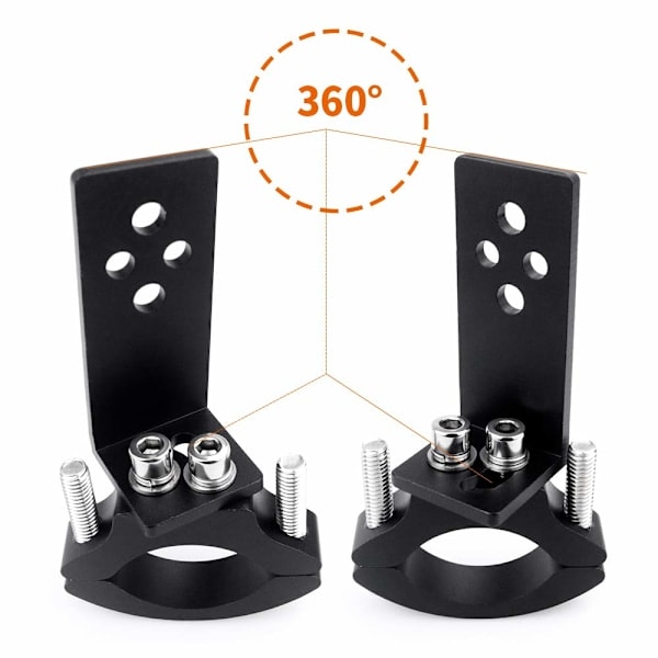 2 KPL Lampun kiinnike, halkaisija 22mm-36mm