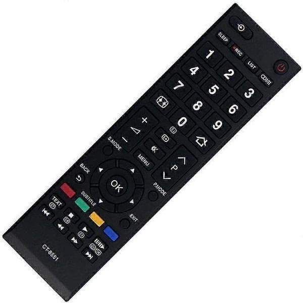 Universal erstatningsfjernkontroll for Toshiba CT-8551 Ergonomisk design