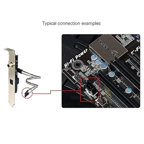 24bit 192khz Datterkort Spdif Optisk Og Rca Ut Plate Kabel Feste Digital Lydutgang