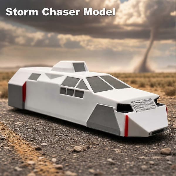 Tornado Intercept Vehicle Modell 3D-print skrivebordspynt lettvektskonstruksjon Black 1pcs