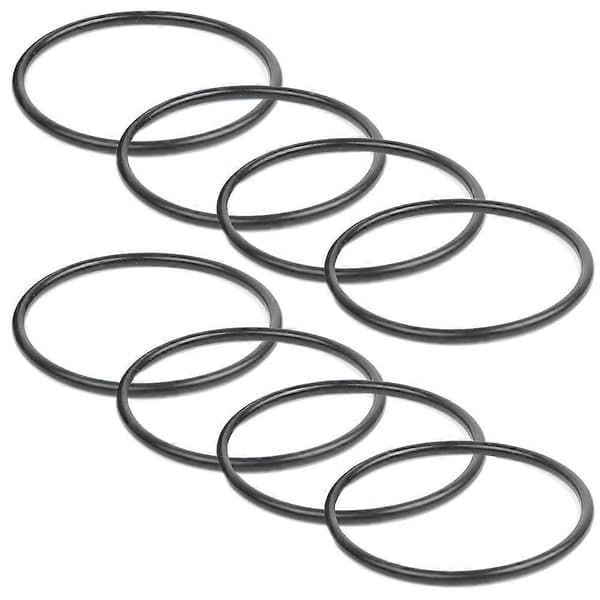 8-pack CLX200K ersättnings-O-ring, för poolklorinatorlock CL200/CL220 Black