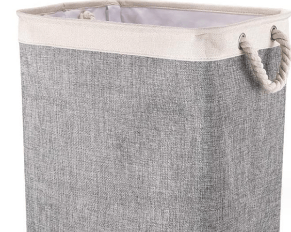 Large Laundry Basket 50 x 41 x 31 cm, Foldable Laundry Bag with Rope