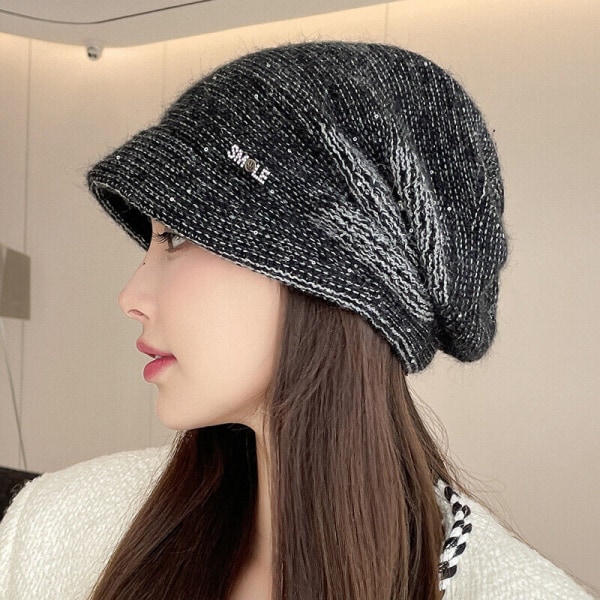 Women's Fashion Plush Faux Rabbit Hair Winter Warm Hat Knit Hat Hats-
