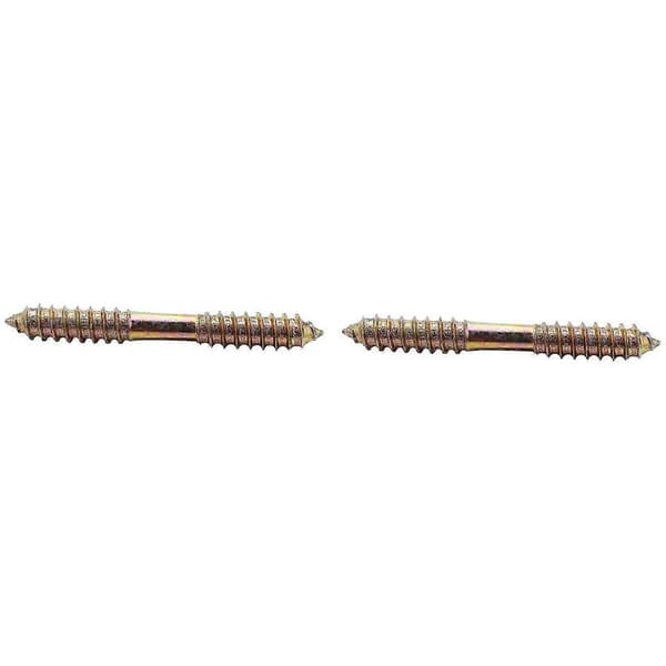 M8 x 70mm Dobbeltendet Træ til Træ Møbelmonteringsdobbeltskrue 5 stk.