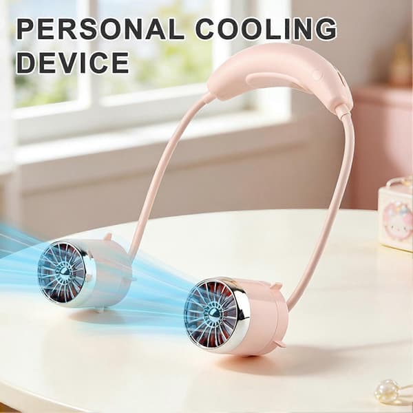 Fleksibel Halsventilator – til Rejser & Camping – til Personlig Køling Blue