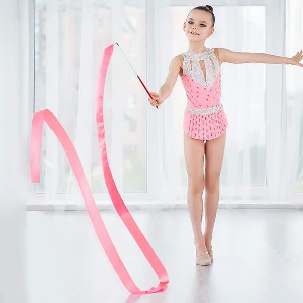 Dansbandset, 5 st 2m konstnärlig streamer rytmisk gymnastik Multicolors