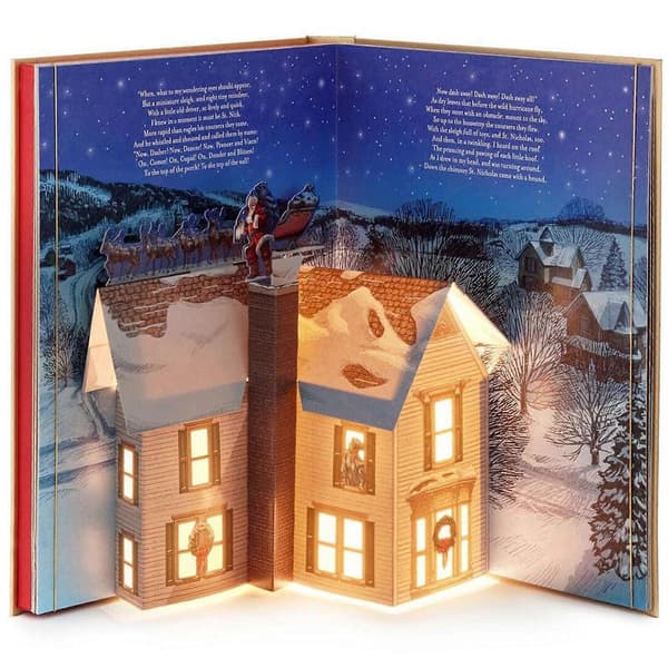 The Night Before Christmas Pop-Up -kirja (valo ja ääni)