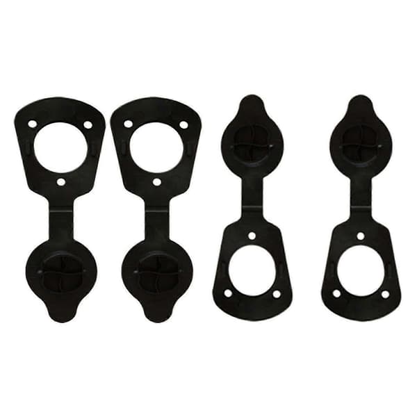 4-pack fiskespöhållarlock gummi stöttskydd tätning under däck för båtar hållbara vattentäta tillbehör