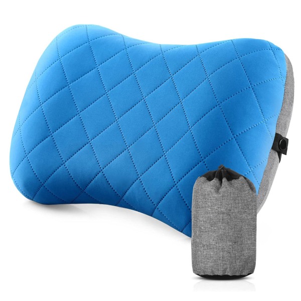 Pillow Inflatable Camping/Travel Cushion with Removable Pillowcase