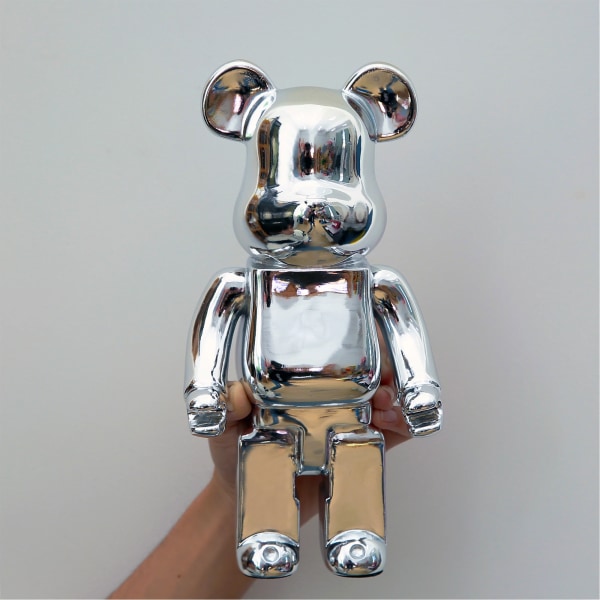 Home Decoration 28Cm Bearbrick 400% Be@rbrick Games New Year&#39;s Gift Tide Play Model Plating Resin Electronic Games Kids Toys