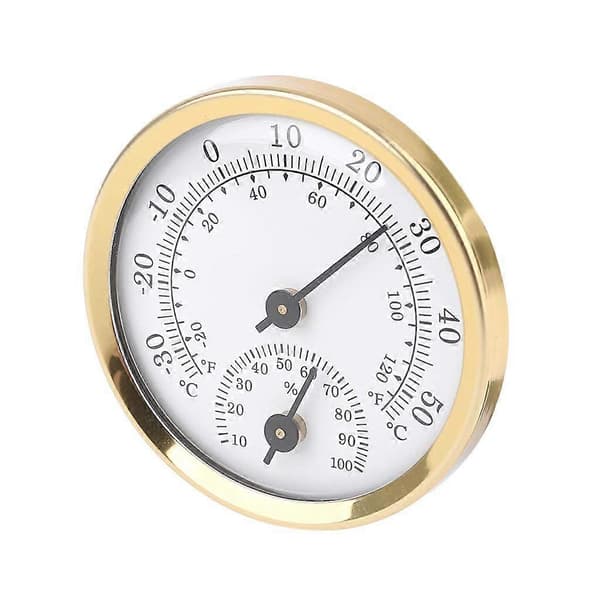 2 i 1 temperaturmåler 58 mm til stue, kontor, studie, baghave, indendørs og