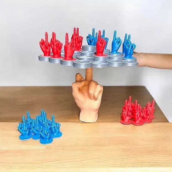 Langfinger Balansespill, Balansebrettspill for 18 deler Red and Green
