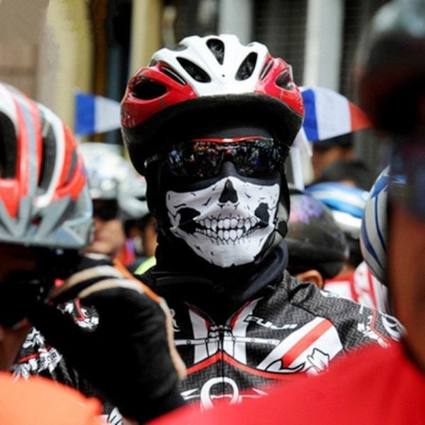 Motorsykkelmasker 2 stk Multifunksjon Dødninghode Maske Motorsykkel Ma