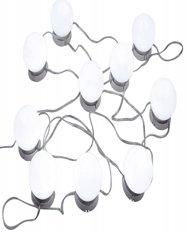 10 st LED Makeup Mirror Lights Vanity - Attaches Around Mirror