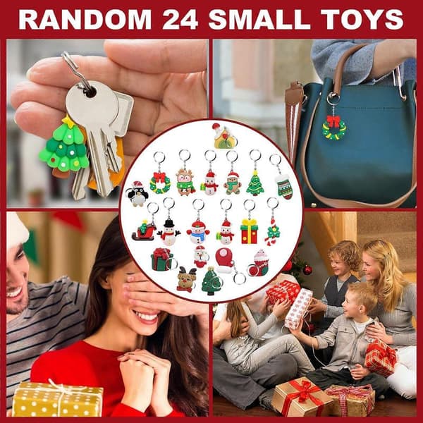 Jule Nedtelling 24 Dager Adventskalender 24 Dager med Overraskelser Blindboks