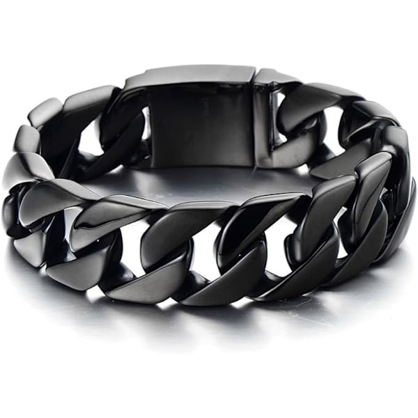 Large Male Style, Men's Bracelet, Stainless Steel Bracelet, Link, Polished