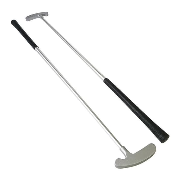3-delt sammenleggbar golfputter for høyre- og venstrehendte, bærbar reise-putter Silver