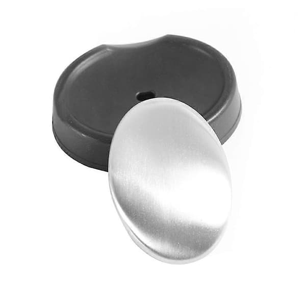 Lugtfjernende sæbe i rustfrit stål - Metaldeodorant uden kemikalier - Håndlugtfjerner Large with base