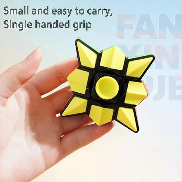 Speed Professional Magic Cube Førsteordens Fidget Spinner Spesialformet Kube Glatt Rotasjon Dekompresjonskube Vent Dec Som visas