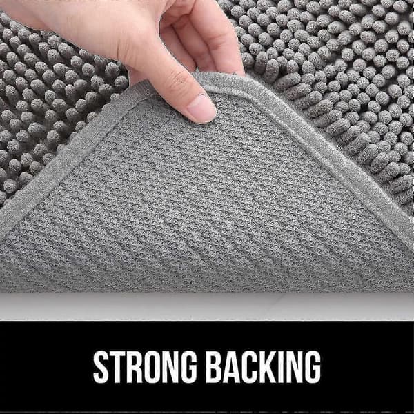 Hundedørmåtte til mudrede poter, absorberer snavs, absorberende skridsikker vaskbar måtte, tør mikrofiber, mudder Grey 60x90cm