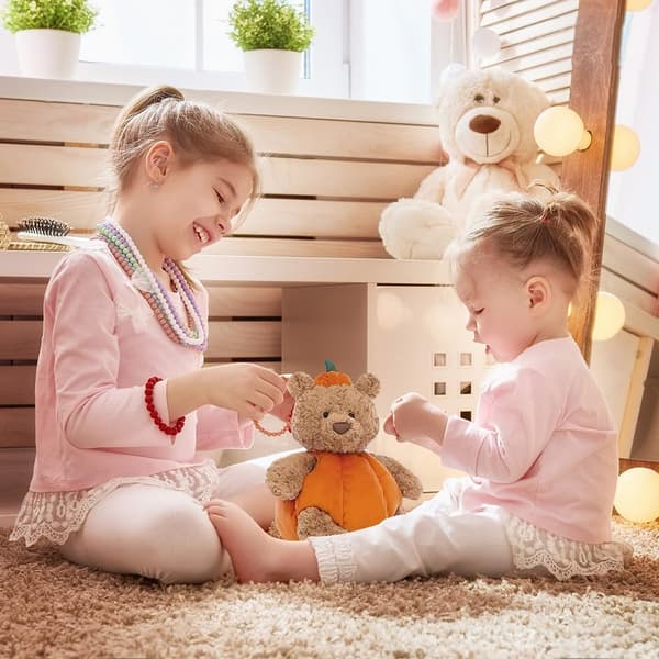 Kurpitsa-nalle, 30 cm Halloween-nalle