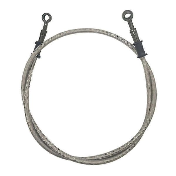 Motorcykel bromsslang 60/90/120cm Universal kopplingsoljerör Motocross flätad -QH Silver 60cm