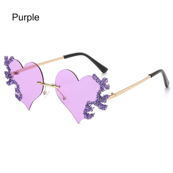 Flame Heart aurinkolasit LILA Purple