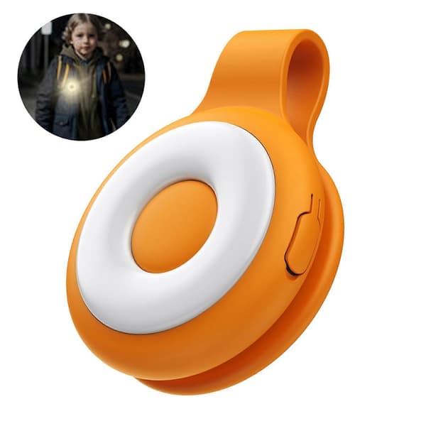 Mini magnetisk LED-klipslys Bærbart oppladbart arbeidslys med USB-C Håndfritt camping nattarbeidslys Fleksibel lommelykt Orange