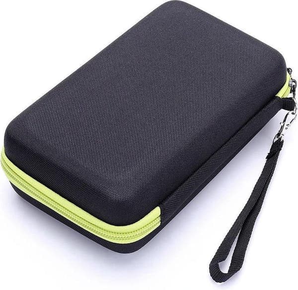 Hard Shell Portable Case - Travel Case - Black - Compatible with Philips OneBlade Electric Shaver