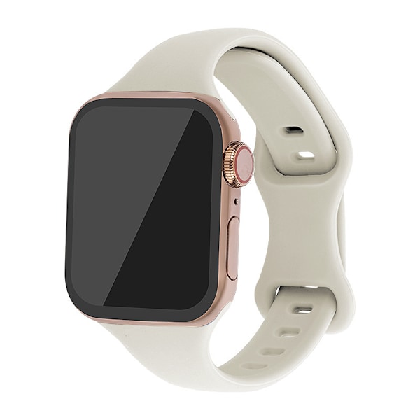 Smal Apple Watch Silikonarmband 38/40/41 Vit