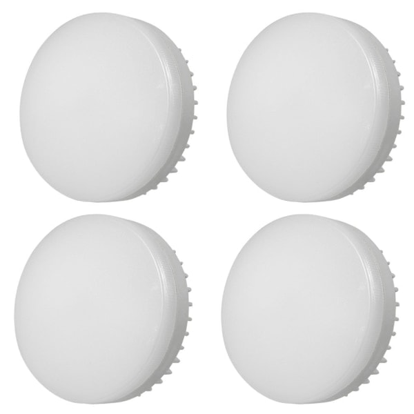 Dimbar GX53 7W 85-265V LED skåpbelysning, 4-pack, kallvitt 6000K