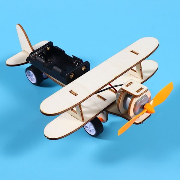 Videnskab og teknologi lille produktion diy elektrisk høvl fly børns videnskabelige eksperiment undervisningshjælpemiddel studerende håndlavede stem enhedsmaterialer