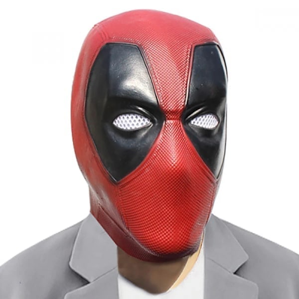 Deadpool Cosplay Mask Wade Winston Wilson Latex Mjuk Film Rolig Vuxen Fest Deadpool Masker Halloween Kostym Rekvisita En Storlek