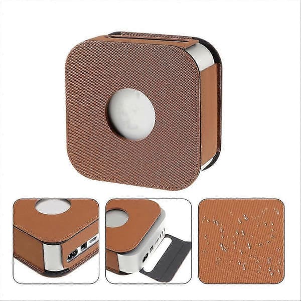 Beskyttelsesdeksel kompatibelt med Mac Mini M4/M4 Pro 2024 Brun