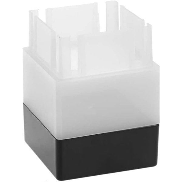 Solcellstaket Solcellslampor Kvadratiska Solcellsstolpbelysning, Utomhus Stolptoppsbelysning för Staket Däck (2-pack)