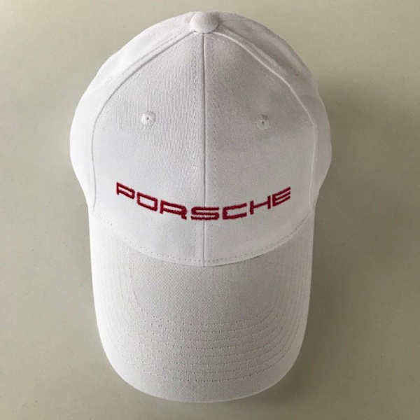 WHITE PORSCHE CAP