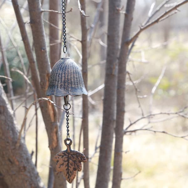 Japanese Cast Iron Wind Chime Bell Shape Outdoor Indoor Use