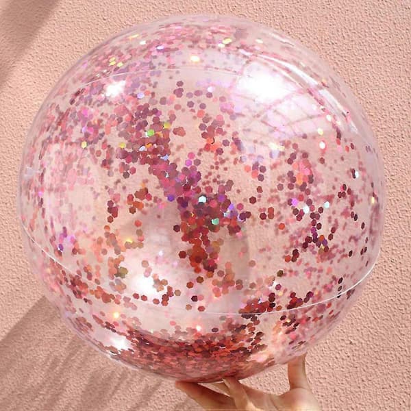 Rund Transparent Boll Utomhus Strandboll för Barn med 4-delat Set