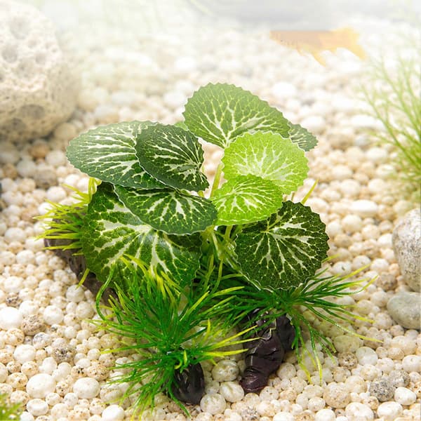 Kunstig akvarieplante – Bløde PVC-blade – til Betta-fisketankindretning B