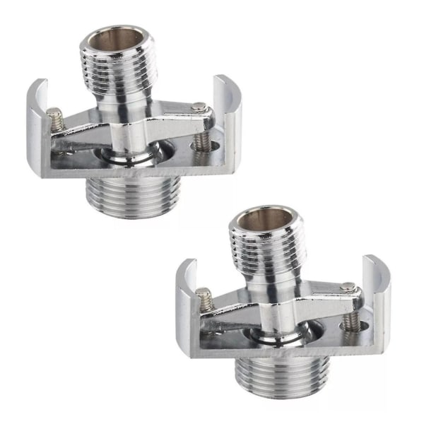2x Adjusting The Angle Of Intake Pipe Copper Shower Head Angled Curved Foot Eccentric Screw Corner