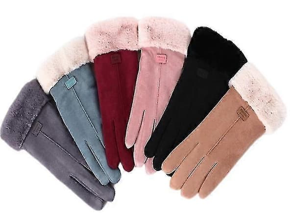 Vinter Touch Screen Handsker Dame Vinterhandsker Varme Luffer QHHJV red