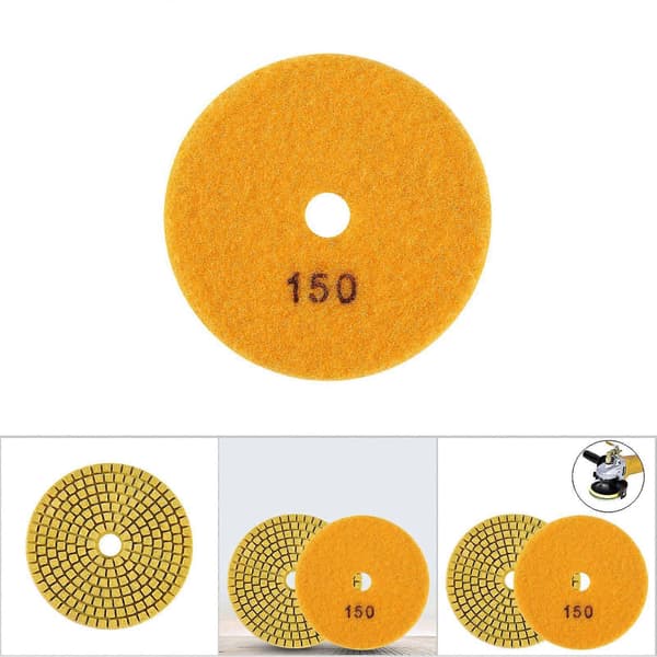 100 mm 4\" våd diamant slibeskive poleringspude til granit marmor sten 150