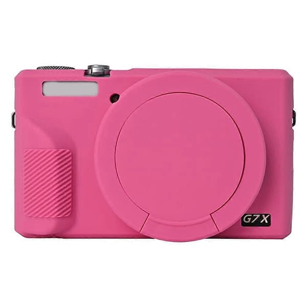 Protective Case for Canon G7 X Mark III, Dustproof Silicone Camera Cover Pink Pink Rose