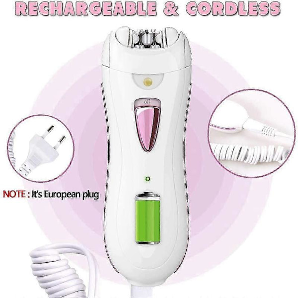 Ansigts-epilator til kvinder - Mini elektrisk hårfjerner til ansigtet