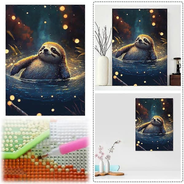 Sengångare Djur Diamantmålning Full Diamant DIY Diamantprydnad Vardagsrum Sovrum Dekoration Målning