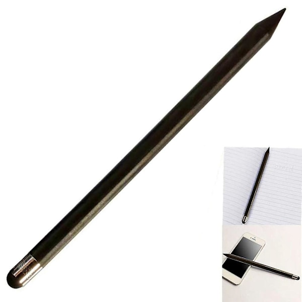 Kapacitiv pennstylus tryckkänslig skärm penna för iPad surfplatta telefon PC - Svart